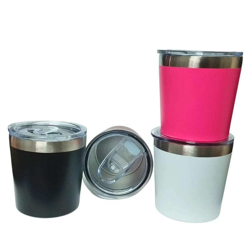 200ml Thermal Cuia Acrylic Lid Cup In Matte Stainless Steel