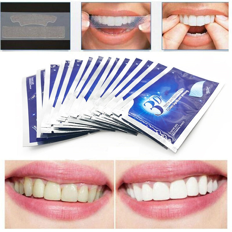 Tiras de Gel para Clareamento Dental Heonyirry - 14 pares